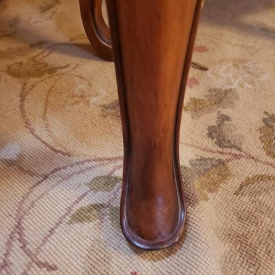Inlay Dining Table w/ Two Leaves and Six Chairs (DR-KD)