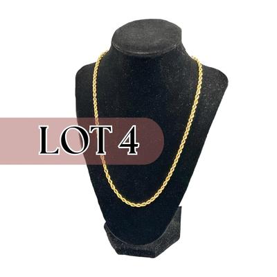 -4- GOLD | 14K Gold Necklace | Marked
