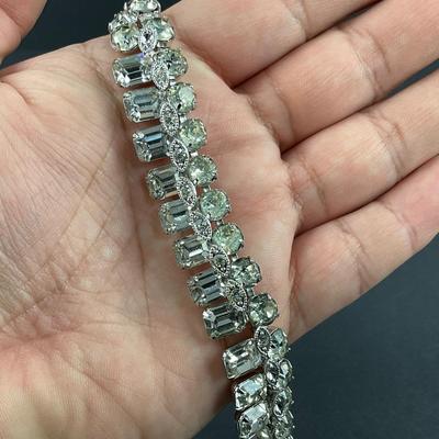 -10- EISENBERG ICE | Rhinestone Necklace & Unmarked Rhinestone Brooch