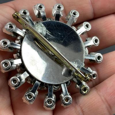 -10- EISENBERG ICE | Rhinestone Necklace & Unmarked Rhinestone Brooch
