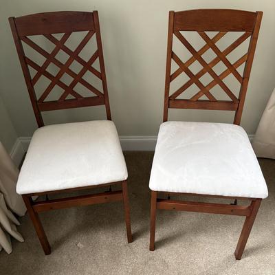 Two Wooden Folding Chairs (GB3-ES)