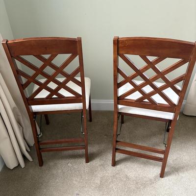 Two Wooden Folding Chairs (GB3-ES)