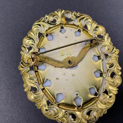 -16- CAMEO | Western Germany Brooch | Marked