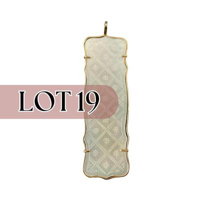 -19- PENDANT | Hand Etched Mother Of Pearl Pendant
