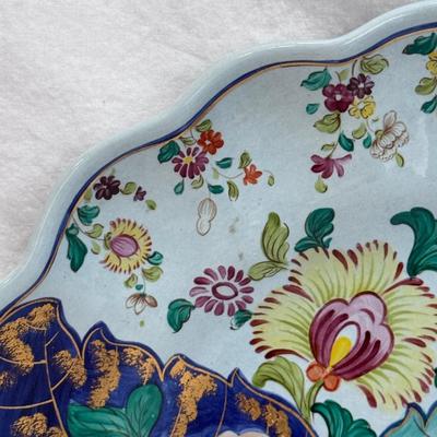 Mottahedeh Tobacco Leaf Porcelain Tureen w/ Platter (LR-DZ)