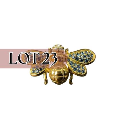 -23- SWAROVSKI | Blue Crystal Bumble Bee | Signed