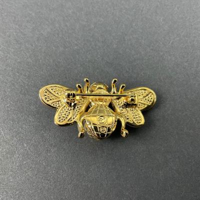 -23- SWAROVSKI | Blue Crystal Bumble Bee | Signed
