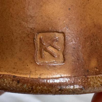 Six Kyle Carpenter Ceramic Cups w/ Bird Design (LR-DZ)