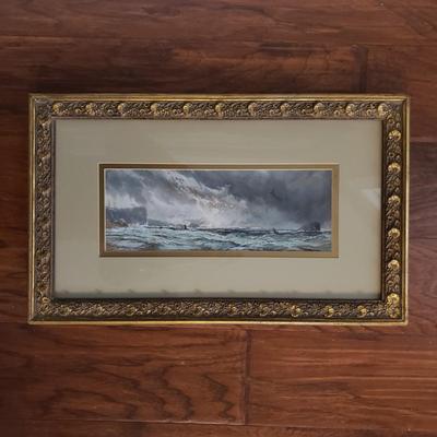 "Tarragona Castle & the Bass Rock" by G. F. Hargett (DR-KD)