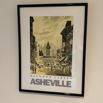 Asheville Artist Ann Vasilik Haywood Street Poster (BC-ES)