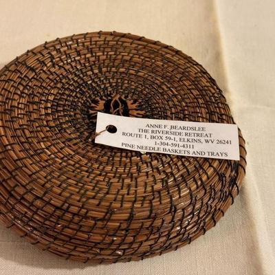 Anne F Beardslee Pine Needle Basket