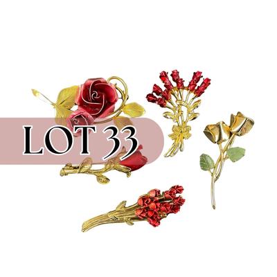 -33- BROOCH | Vintage Rose Brooches