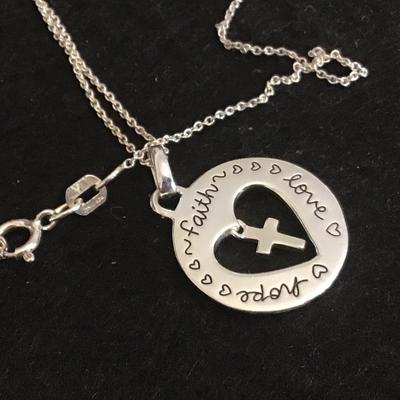 925 Silver Faith Necklace