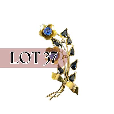 -37- HARVEY & OTIS | 1940’s Brooch | Marked