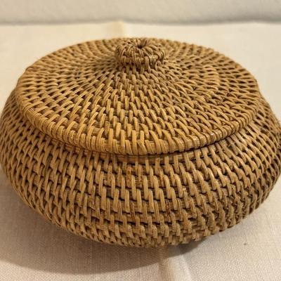Indonesian Handmade Basket with Lid