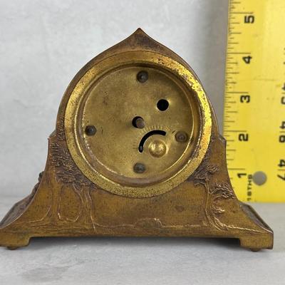 Jennings Brothers Bronze Desk/Mantle Clock