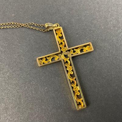 -41- TRIFARI | Silver & Gold Tone Pendants | Marked