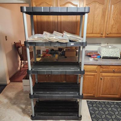 5 Tier Storage Rack Shelving Unit 36" x18" Easy Breakdown for moving