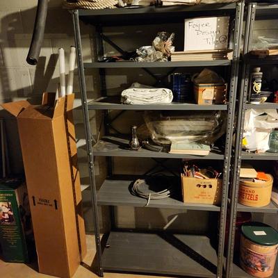Metal Shelving unit 36" x 17" 6 Shelves