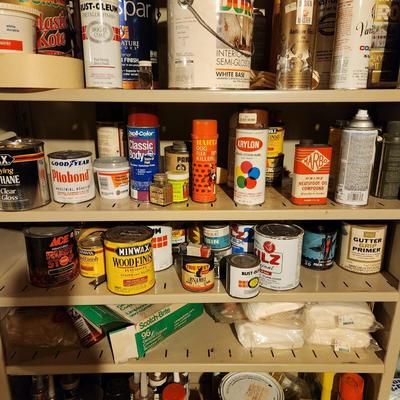 Metal Shelving Unit INCLUDING Contents