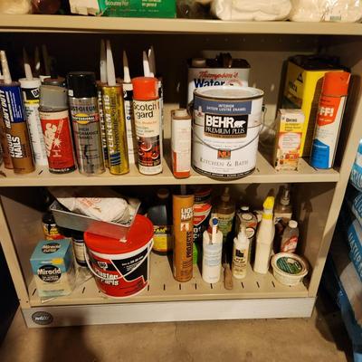 Metal Shelving Unit INCLUDING Contents