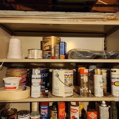 Metal Shelving Unit INCLUDING Contents