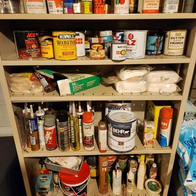 Metal Shelving Unit INCLUDING Contents