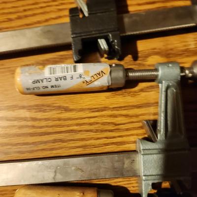 Lot of 7 Wood Clamps
