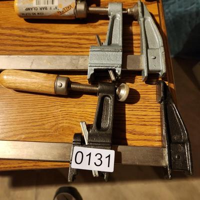 Lot of 7 Wood Clamps