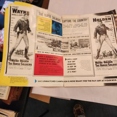 John Wayne William Holden The Horse Soldiers United Artist Pressbook