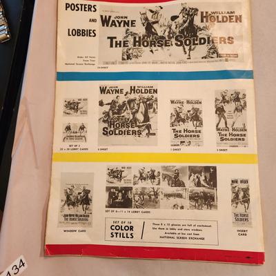 John Wayne William Holden The Horse Soldiers United Artist Pressbook