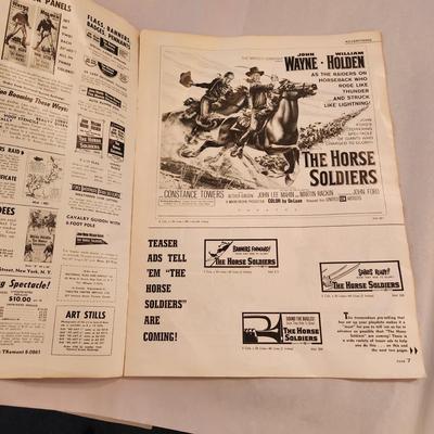 John Wayne William Holden The Horse Soldiers United Artist Pressbook