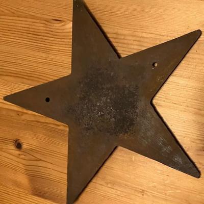 Vintage Metal Star Shaped Horse And Horseshoe