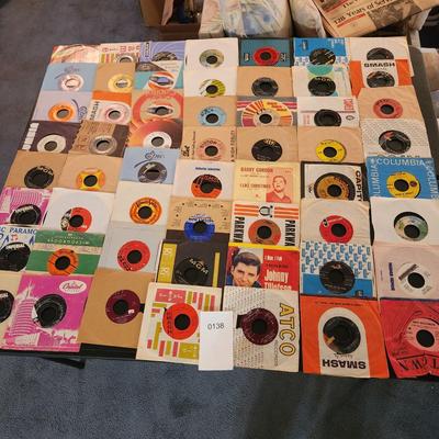 Large Lot 45 RPM Records