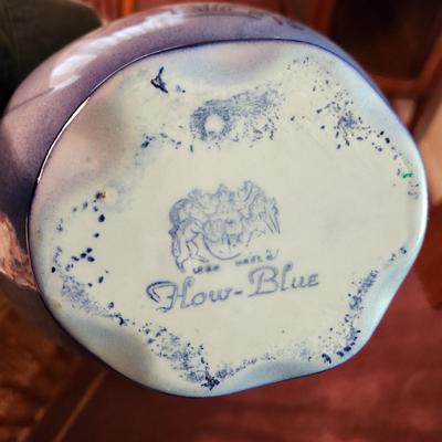 Flow-Blue Water Pitcher & Bowl