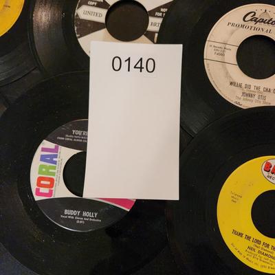 Large Lot of 45 RPM Records Beach Boys Beatles Monkees Rolling Stones Chicago Village People Pink Floyd