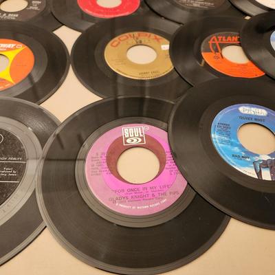 Another Large Lot 45 RPM Records Jan & Dean Four Tops Taco Ricky Nelson Whodini Bad Boy Lovin Spoonful Dion Turtles Simon &...