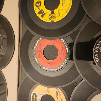 Another Large Lot 45 RPM Records Jan & Dean Four Tops Taco Ricky Nelson Whodini Bad Boy Lovin Spoonful Dion Turtles Simon &...