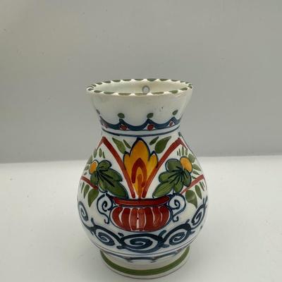 Hindeloopen Decorative Plate and Wall Hanging Vase