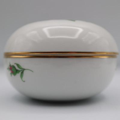 Meissen Porcelain Red Rose Candle Holder, Lidded Box and Teacup & Saucer