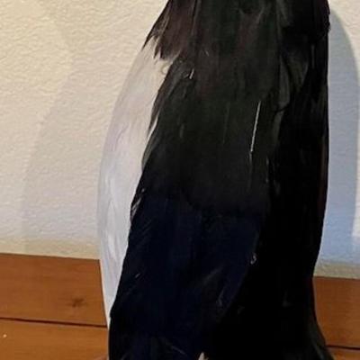 Decorative Artificial Feathered Penguin Figure