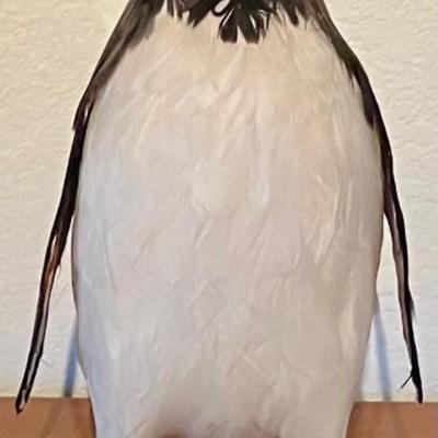 Decorative Artificial Feathered Penguin Figure