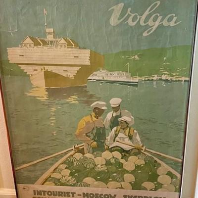 Vintage Volga Framed Poster