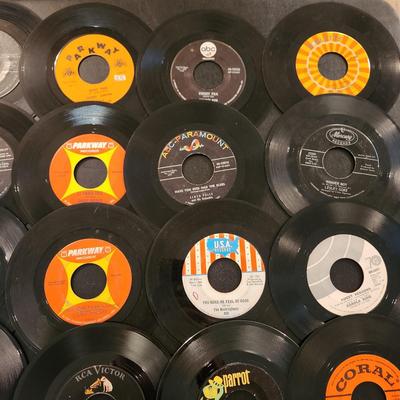 Large Lot of 45 RPM Records