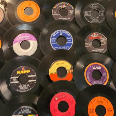 Large Lot of 45 RPM Records