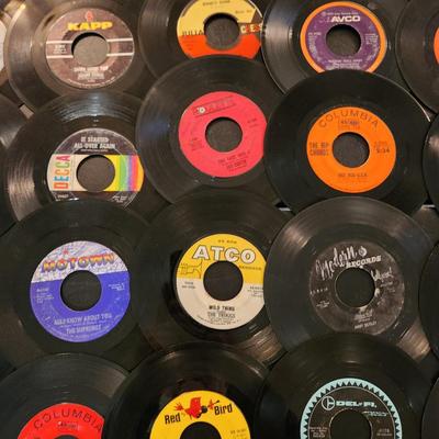 Large Lot of 45 RPM Records