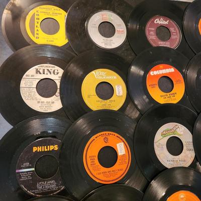 Large Lot of 45 RPM Records