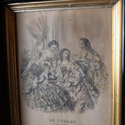 Le Bon Ton & Le Follet Fashion in Antique Frames