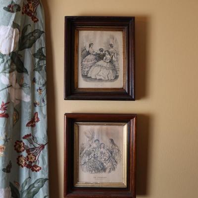 Le Bon Ton & Le Follet Fashion in Antique Frames