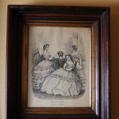 Le Bon Ton & Le Follet Fashion in Antique Frames